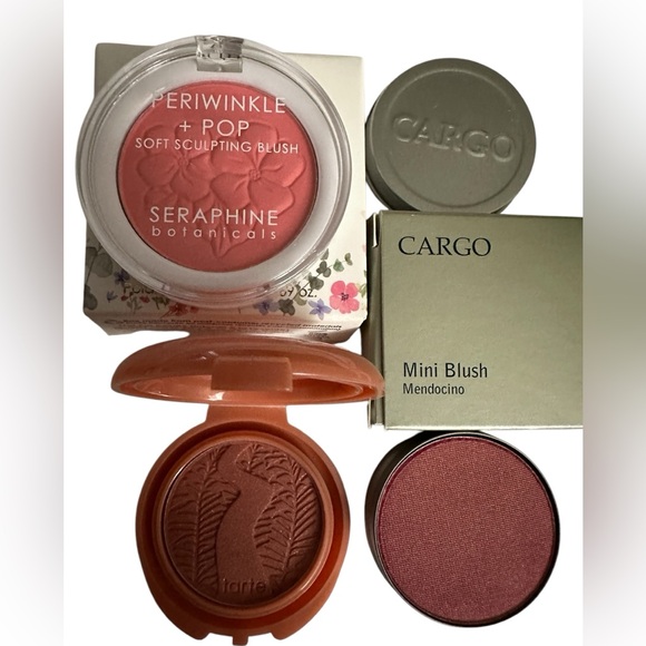 BLUSH BUNDLE TARTE CARGO SERAPHINE BOTANICALS NEW - Picture 1 of 9